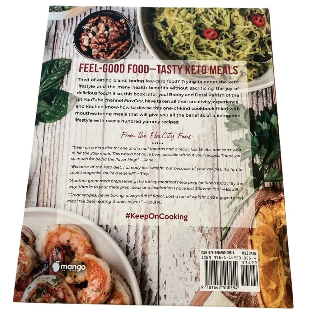 Keto Meal Prep by FlavCity : 125+ Low Carb Recipes That Actually Taste Good BOOK